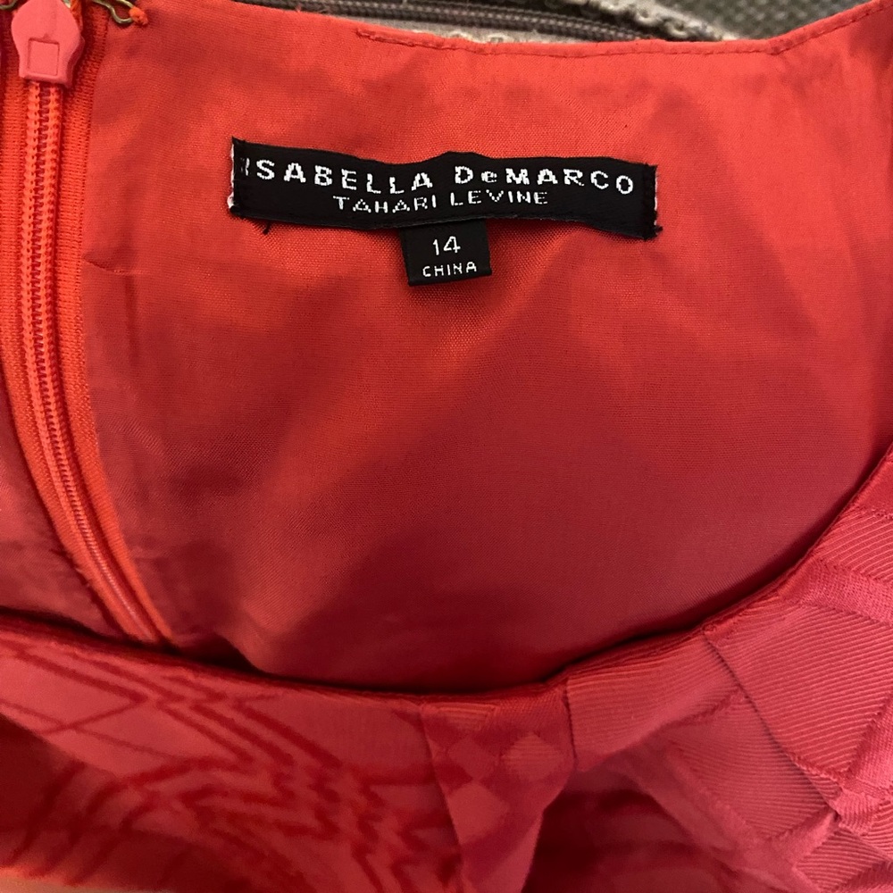 Isabella DeMarco Coral Midi Dress